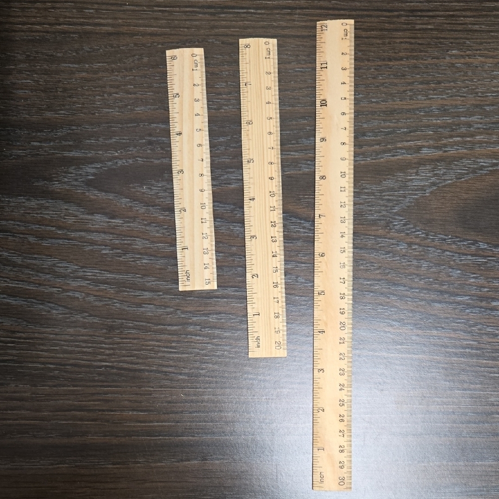 Wooden Ruler Set for Home Office - Picture 4 of 4